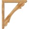 Ekena Millwork Olympic Craftsman Rough Sawn Bracket w/ Offset Brace, Western Red Cedar, 6"W x 42"D x 48"H BKT0604X42X48OLY04RWR - alternate 3
